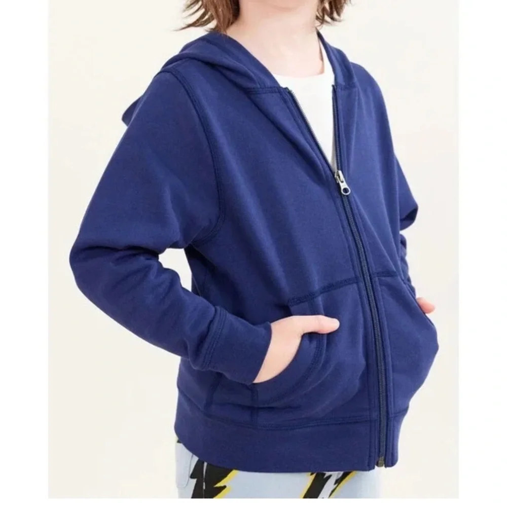 Hanna Andersson Kids Bright Blue Hoodie - Picture 1 of 5